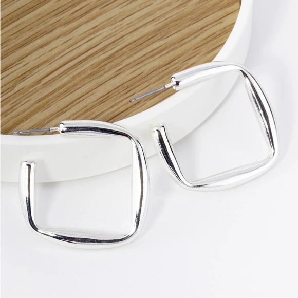Jewelry - Square Shaped Hoop Earrings